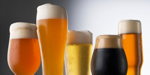 Variety of Beer glasses