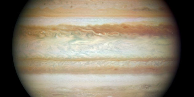 IN SPACE - JULY 23: In this image provided by NASA, ESA, and the Hubble SM4 ERO Team, the planet Jupiter is pictured July 23, 2009 in Space. Today, September 9, 2009, NASA released the first images taken with the Hubble Space Telescope since its repair in the spring. (Photo by NASA, ESA, and the Hubble SM4 ERO Team via Getty Images)