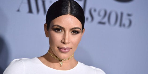 Kim Kardashian arrives at the inaugural InStyle Awards at The Getty Center on Monday, Oct. 26, 2015, in Los Angeles. (Photo by Jordan Strauss/Invision/AP)
