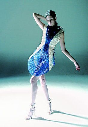 La robe créée avec le stylo 3D