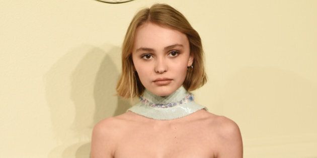 NEW YORK, NY - MARCH 31: Lily-Rose Depp attends the CHANEL Paris-Salzburg 2014/15 Metiers d'Art Collection at Park Avenue Armory on March 31, 2015 in New York City. (Photo by Dimitrios Kambouris/Getty Images)