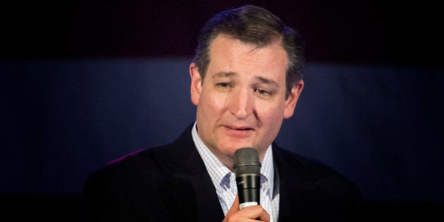 OKLAHOMA CITY, OK - FEBRUARY 28: Republican presidential candidate Ted Cruz makes a speech to supporters during a campaign rally February 28, 2016 in Oklahoma City, Oklahoma. Cruz discussed his plans to improve the country and his commitment to uphold the Constitution. (Photo by J Pat Carter/Getty Images)