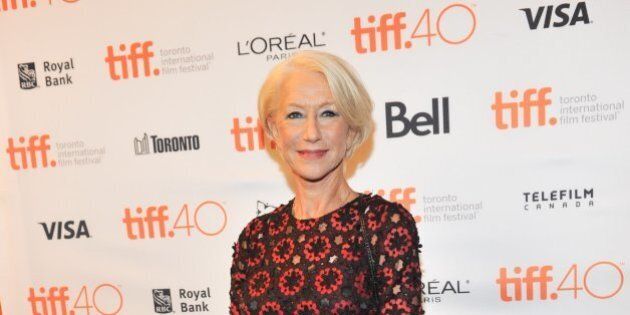 TORONTO, ON - SEPTEMBER 12: Actress Helen Mirren attends the 'Trumbo' premiere during the 2015 Toronto International Film Festival at The Elgin on September 12, 2015 in Toronto, Canada. (Photo by Sonia Recchia/WireImage)