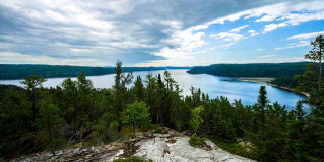 The idyllic Saguenay Fjord Park, In Quebec Canada.