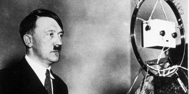 GERMANY - NOVEMBER 29: Adolf Hitler, c 1931. ' Hitler in front of a microphone. (Photo by Daily Herald Archive/SSPL/Getty Images)