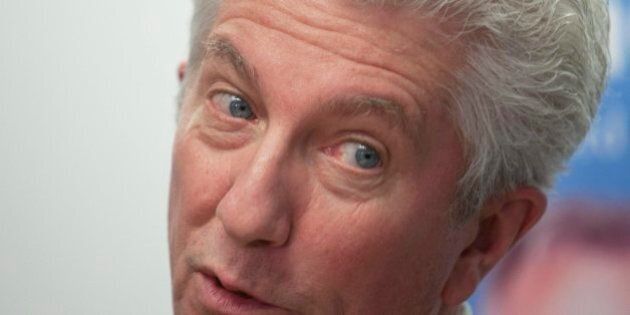 Bloc Quebecois Leader Gilles Duceppe responds to reporter's questions at a news conference at a local riding office Friday, April 29, 2011 in Granby Que. Canadians are going to the polls on Monday. (AP Photo/The Canadian Press, Jacques Boissinot)