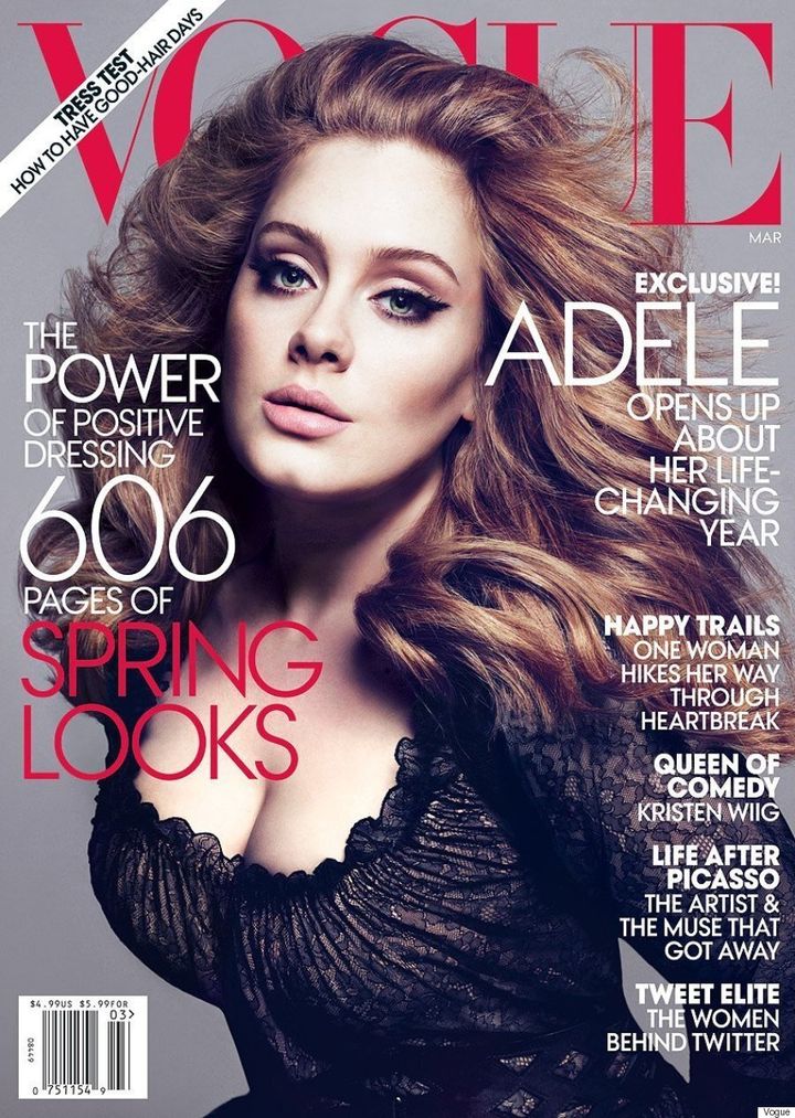 Une deuxième couverture de Vogue pour Adele: magnifique! (PHOTO