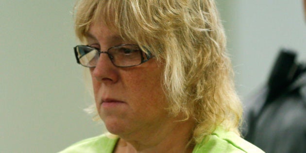 PLATTSBURGH, NY - JUNE 12: Joyce Mitchell is arraigned in City Court June 12, 2015 in Plattsburgh, New York. Mitchell was arrested Friday for allegedly helping two convicted murderers, David Sweat and Richard Matt, escape the maximum security section of the Clinton Correctional Facility in Dannemora nearly a week ago. (Photo by Mike Groll-Pool/Getty Images)