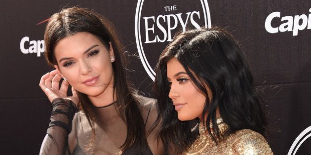 LOS ANGELES, CA - JULY 15: (L-R) Kendall Jenner and Kylie Jenner attend The 2015 ESPYS at Microsoft Theater on July 15, 2015 in Los Angeles, California. (Photo by Jason Merritt/Getty Images)