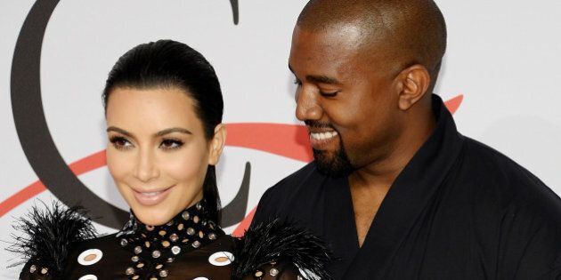Kim Kardashian West and Kanye West arrive at the 2015 CFDA Fashion Awards at Alice Tully Hall on Monday, June 1, 2015, in New York. (Photo by Evan Agostini/Invision/AP)