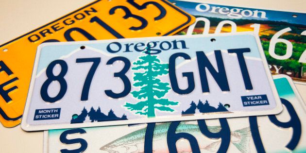 Oregon license plate styles