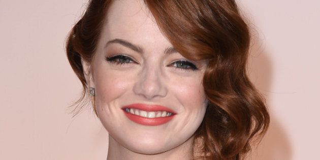 HOLLYWOOD, CA - FEBRUARY 22: Emma Stone arrives at the 87th Annual Academy Awards at Hollywood & Highland Center on February 22, 2015 in Hollywood, California. (Photo by Steve Granitz/WireImage)