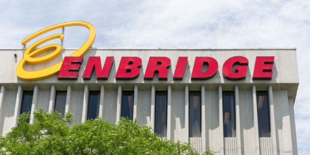 TORONTO, CANADA - 2014/06/20: Enbridge, Inc. is an energy delivery company based in Calgary, Alberta, Canada. It focuses on transport and distribution of crude oil, natural gas, and other liquids. (Photo by Roberto Machado Noa/LightRocket via Getty Images)