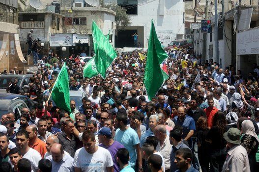 Funeral of Palestinian young man in Ramallah