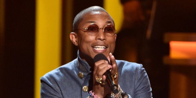 LOS ANGELES, CA - FEBRUARY 10: Recording artist Pharrell Williams performs onstage during Stevie Wonder: Songs In The Key Of Life - An All-Star GRAMMY Salute at Nokia Theatre L.A. Live on February 10, 2015 in Los Angeles, California. (Photo by Kevin Winter/WireImage)