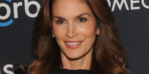 NEW YORK, NY - FEBRUARY 05: Model, OMEGA Brand Ambassador Cindy Crawford attends the screening of 'The Hospital In The Sky' presented by OMEGA at New York Historical Society on February 5, 2015 in New York City. (Photo by Craig Barritt/Getty Images for Omega)
