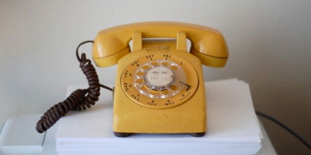 We have a home line because it was cheaper to get Phone + Internet then just Internet. We can't make phone calls out because the phone is too old...