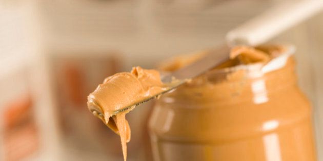 Close-up of peanut butter