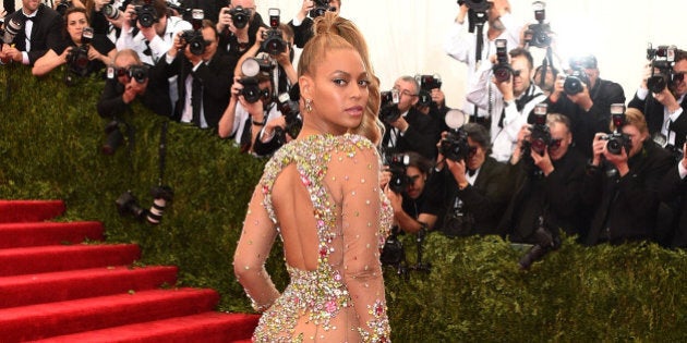 NEW YORK, NY - MAY 04: Beyonce attends the 'China: Through The Looking Glass' Costume Institute Benefit Gala at the Metropolitan Museum of Art on May 4, 2015 in New York City. (Photo by Larry Busacca/Getty Images)