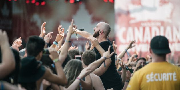 MONTREAL, QC - AUGUST 02: Sam Harris of X Ambassadors performs live on Day Three of the Osheaga Music and Arts Festival on August 2, 2015 in Montreal, Canada. (Photo by Emma McIntyre/Getty Images)