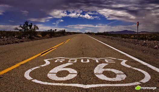 La Route 66 à moto