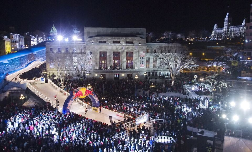 Le championnat du monde de Red Bull Crashed Ice à Québec le 22 mars 2014