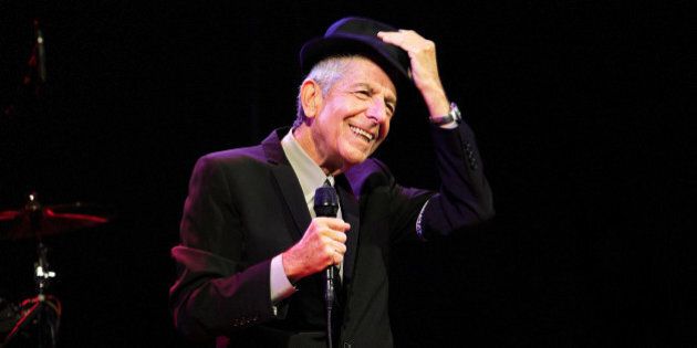 INDIO, CA - APRIL 17: Leonard Cohen performs on stage at Coachella Festival 2009 at Empire Polo Field on April 17, 2009 in Indio, California, U.S.A.. (Photo by Wendy Redfern/Redferns)