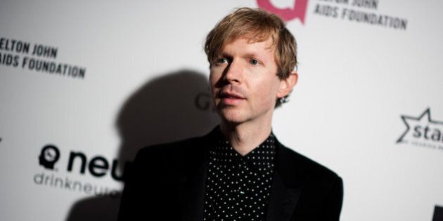 Beck arrives at the 87th Academy Awards - 2015 Elton John AIDS Foundation Oscar Party on Sunday, Feb. 22, 2015, in West Hollywood, Calif. (Photo by Richard Shotwell/Invision/AP)