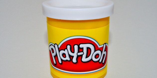 Some Play-Doh in my Homemade Studio.