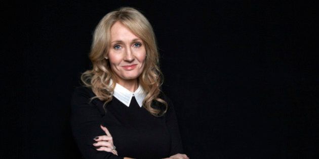 FILE - This Oct. 16, 2012 file photo shows author J.K. Rowling at an appearance to promote her latest book
