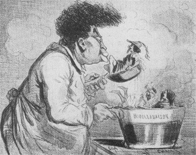 Caricature d'Alexandre Dumas par Cham. 1858