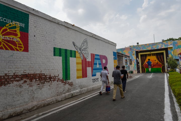 A view of Jail Number 2 in Tihar Jail. Thousands of inmates at Tihar jail work in its various units, making a wide range of items such as cakes, LED bulbs and furniture. The number of these factories has risen to 36 over the years and they have an annual turnover of about 35 crore. 