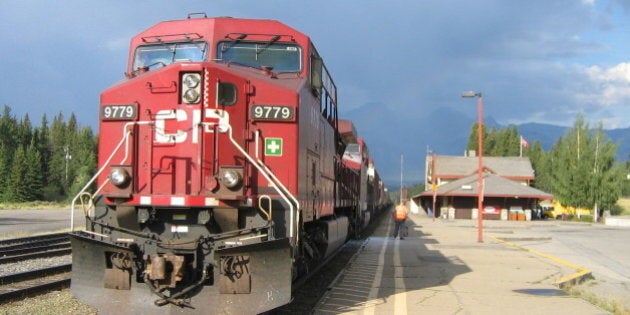 Canadien Pacifique en gare de Banff