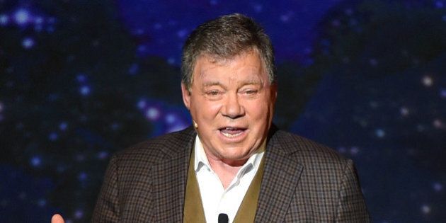LAS VEGAS, NV - JUNE 19: Actor William Shatner performs during his one-man show, 'Shatner's World: We Just Live In It' at the MGM Grand Hotel/Casino on June 19, 2014 in as Vegas, Nevada. (Photo by Ethan Miller/Getty Images)