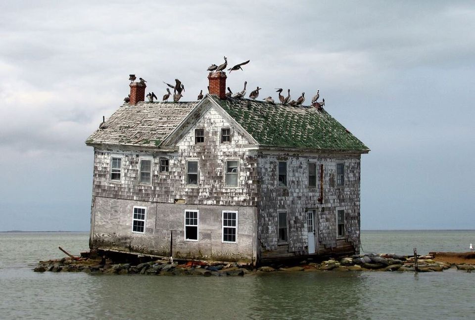 La dernière maison sur l'île de Holland (Maryland, États-Unis)