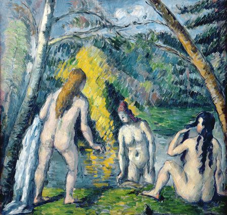 Trois baigneuses - Paul Cezanne