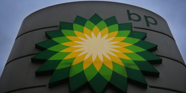 LONDON, ENGLAND - DECEMBER 17: A general view of a BP Garage sign at a filling station on December 17, 2014 in London, England. The motoring organisation the RAC has predicted that fuel prices at the pumps could soon sell for below £1 GBP a litre, the lowest level since May 2009, due to the plummeting price of oil. (Photo by Dan Kitwood/Getty Images)