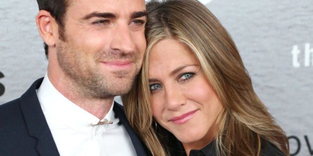 NEW YORK, NY - JUNE 23: Justin Theroux and Jennifer Aniston attend 'The Leftovers' premiere at NYU Skirball Center on June 23, 2014 in New York City. (Photo by Walter McBride/Getty Images)