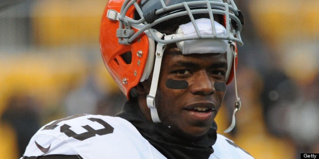 PITTSBURGH, PA - DECEMBER 30: Wide receiver Josh Gordon #13 of the Cleveland Browns looks on from the field before a game against the Pittsburgh Steelers at Heinz Field on December 30, 2012 in Pittsburgh, Pennsylvania. The Steelers defeated the Browns 24-10. (Photo by George Gojkovich/Getty Images)