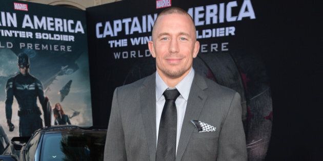 HOLLYWOOD, CA - MARCH 13: Martial artist Georges St-Pierre attends Marvel's 'Captain America: The Winter Soldier' premiere at the El Capitan Theatre on March 13, 2014 in Hollywood, California. (Photo by Alberto E. Rodriguez/Getty Images for Disney)