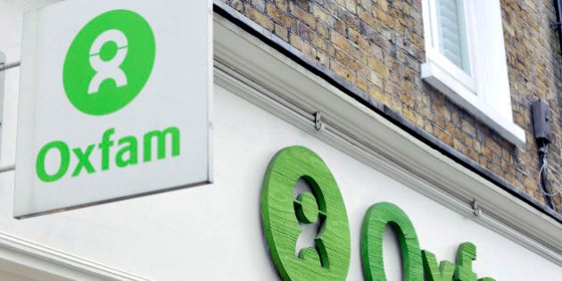 Oxfam stock, store in Drury Lane, London.