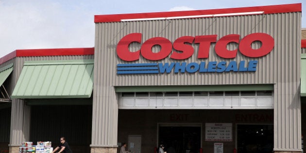 RICHMOND, CA - MARCH 06: A customer leaves a Costco store on March 6, 2014 in Richmond, California. Costco Wholesale reported a 15 percent drop in secnd quarter earnings with profits of $463 million, or $1.05 per share, compared to $547 million, or $1.24 per share, one year ago. (Photo by Justin Sullivan/Getty Images)