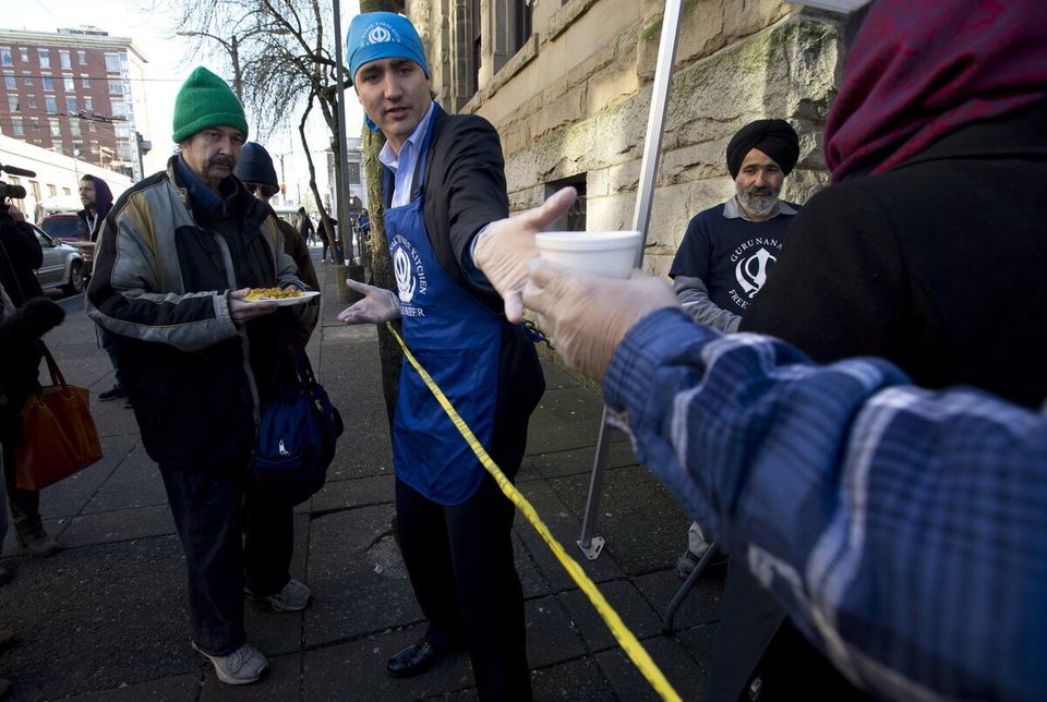Justin Trudeau In Vancouver's Downtown Eastside