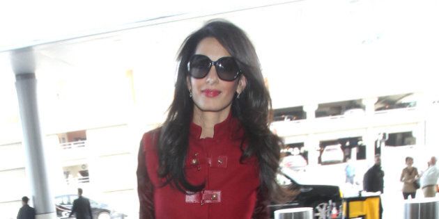 LOS ANGELES, CA - JANUARY 25: Amal Clooney is seen on January 25, 2015 in Los Angeles, California. (Photo by SMXRF/Star Max/GC Images)