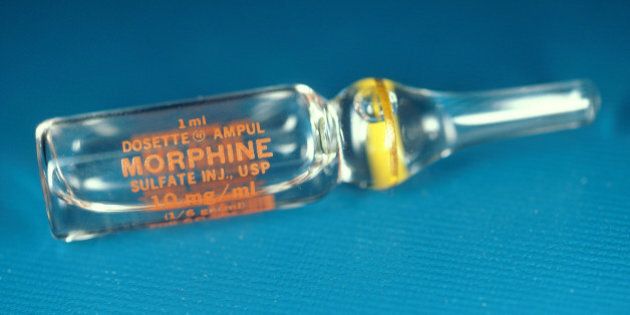 Morphine vial.