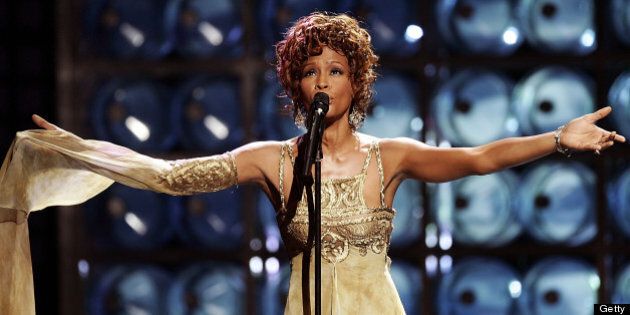 LAS VEGAS, NV ? SEPTEMBER 15: Singer Whitney Houston is seen performing on stage during the 2004 World Music Awards at the Thomas and Mack Center on September 15, 2004 in Las Vegas, Nevada. (Photo by Pascal Le Segretain/Getty Images)