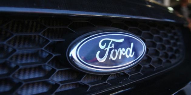 ADELAIDE, AUSTRALIA - FEBRUARY 26: A general view of the Ford logo ahead of the V8 Supercars Clipsal 500 at Adelaide Street Circuit on February 26, 2015 in Adelaide, Australia. (Photo by Robert Cianflone/Getty Images)
