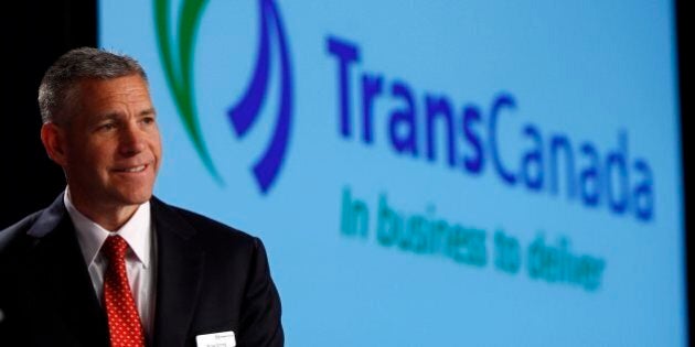 Russ Girling, president and CEO of TransCanada Corp., speaks during the company's annual meeting in Calgary, Alberta, Friday, April 27, 2012. TransCanada Corp. reported a decline in first-quarter profit Friday, citing a mild winter and low natural gas prices as contributing factors in a net earnings report that missed analyst expectations. (AP Photo/The Canadian Press, Jeff McIntosh)