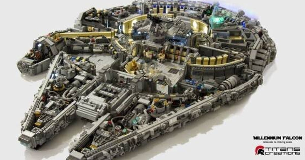 Le Plus Grand Faucon Millenium Lego Le Millennium Falcon de Star Wars en 10 000 pièces Lego (PHOTOS