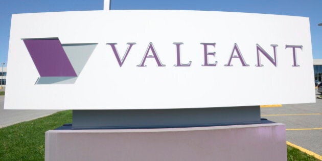 The sign of Valeant Pharmaceutical is pictured at its head office in Montreal on Monday May 27, 2013. Valeant announced an agreement Monday to buy Bausch + Lomb Holdings for US$8.7-billion in cash in a deal that will boost the Canadian drug maker's presence in the eye-care sector. THE CANADIAN PRESS/Ryan Remiorz